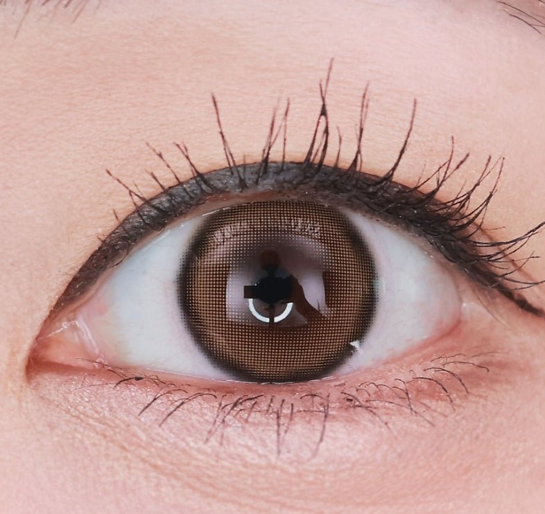 I-SHA Oriana Ariel Brown (10p) colored contact lens, 12.8mm graphic diameter, Daily wear