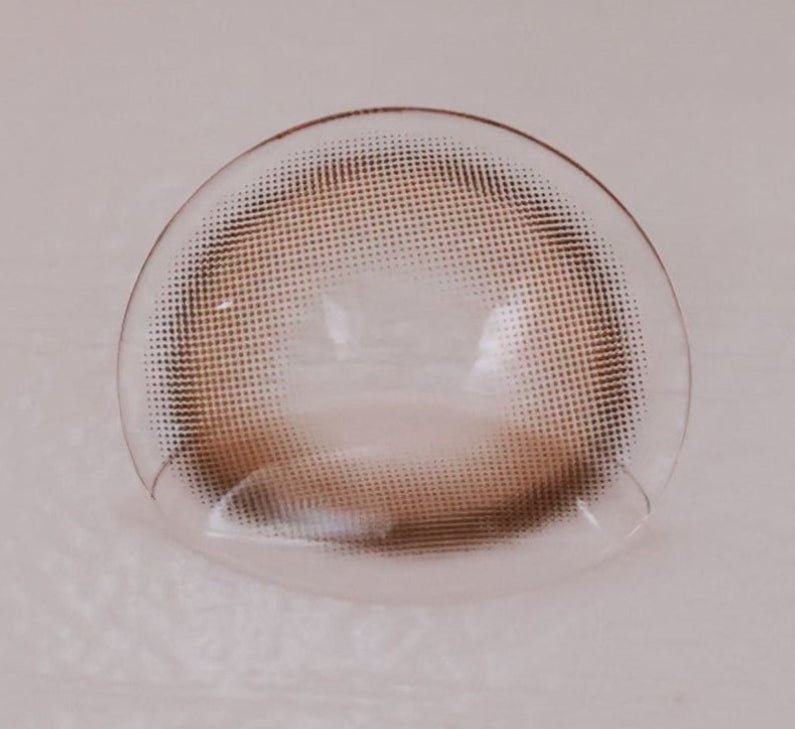 I-SHA Oriana Ariel Brown (10p) colored contact lens, 12.8mm graphic diameter, Daily wear