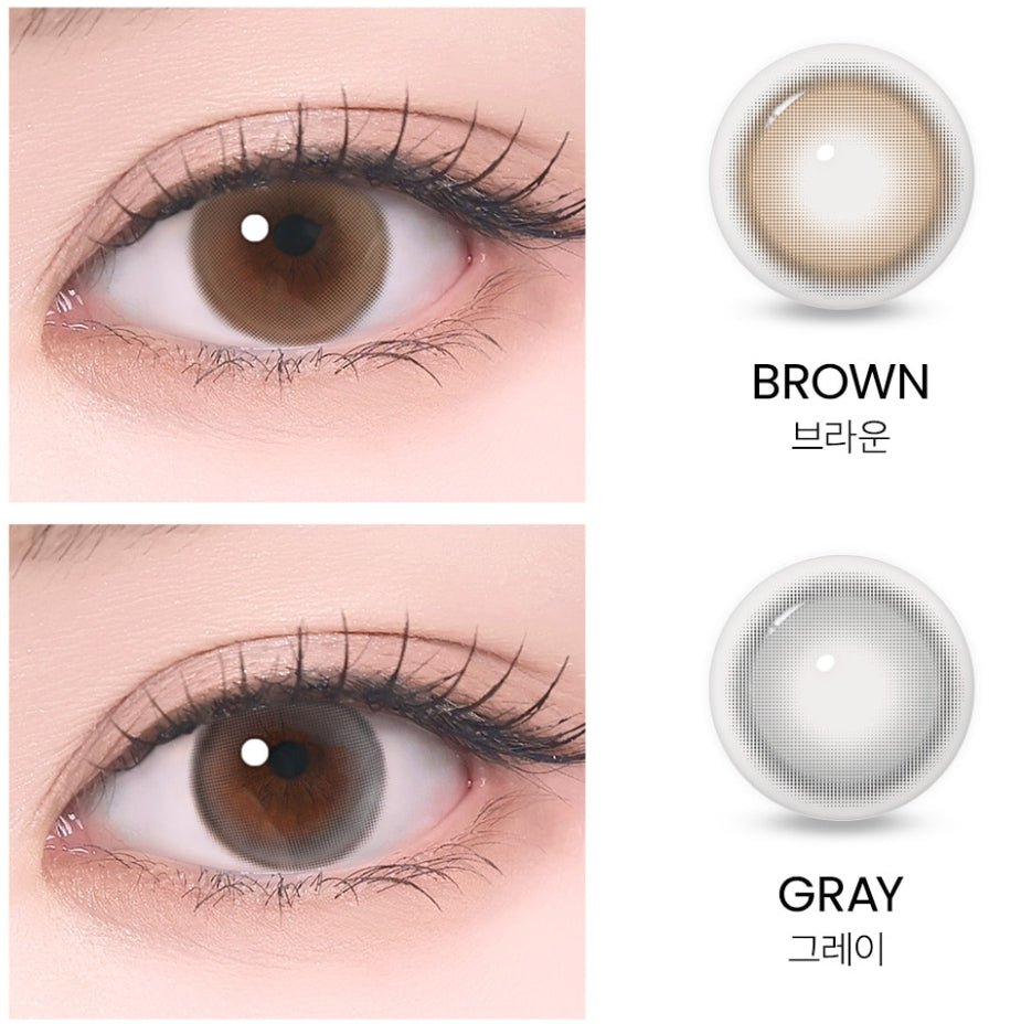 I-SHA Oriana Ariel Gray (10p) colored contact lens, 12.8mm graphic diameter, Daily wear