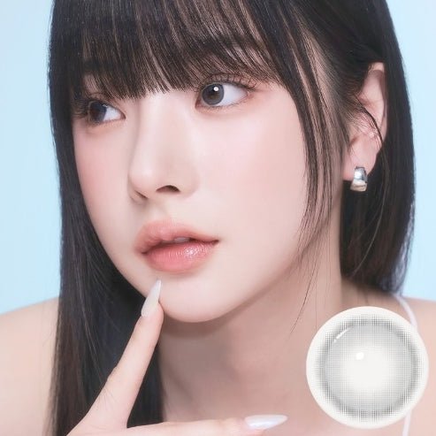 I-SHA Oriana Ariel Gray colored contact lens, 12.8mm graphic diameter, Monthly wear