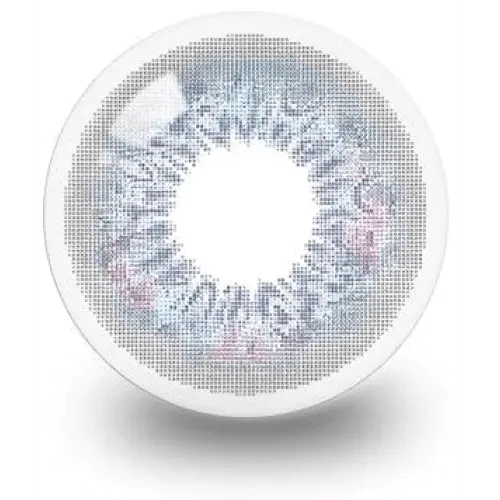LensRang iWWi Narcissus Blue colored contact lens, 13.4mm graphic diameter, Monthly wear