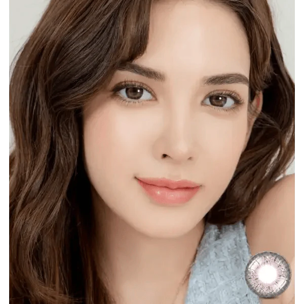 LensRang iWWi Puella Pink — model portrait showing the contact lens look
