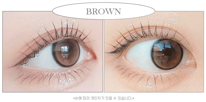LensRang Bebe Brown colored contact lens, 13.4mm graphic diameter, Monthly wear