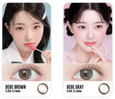 LensRang Bebe Brown colored contact lens, 13.4mm graphic diameter, Monthly wear