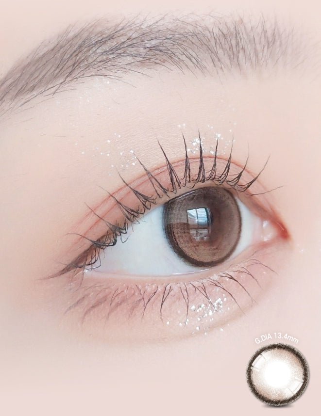 LensRang Bebe Brown colored contact lens, 13.4mm graphic diameter, Monthly wear