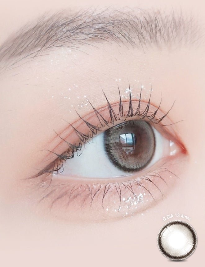 LensRang Bebe Gray colored contact lens, 13.4mm graphic diameter, Monthly wear