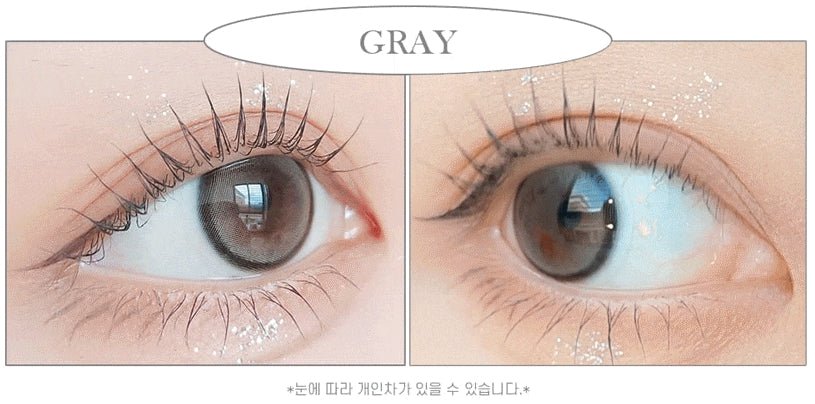 LensRang Bebe Gray colored contact lens, 13.4mm graphic diameter, Monthly wear