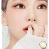 LensRang Intense Brown — model portrait showing the contact lens look