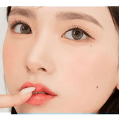 LensRang Intense Brown — model portrait showing the contact lens look