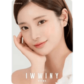 LensRang Iwwiny Brown — model portrait showing the contact lens look