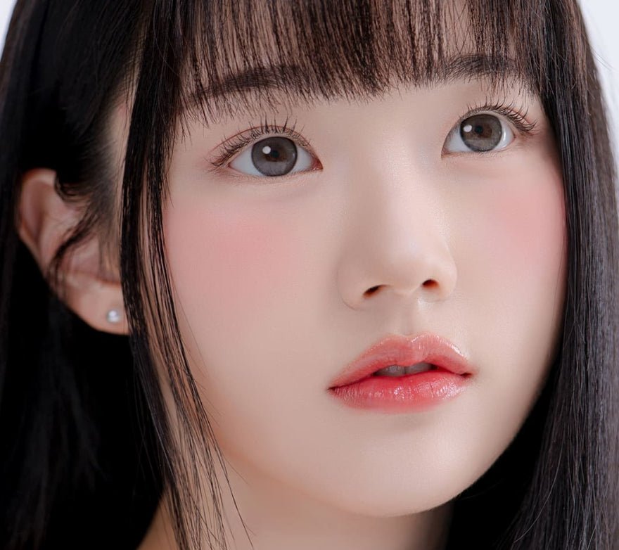 LensRang Sugar Cream Ash Black colored contact lens, 13.6mm graphic diameter, Monthly wear