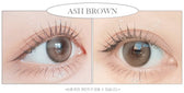 LensRang Sugar Cream Ash Brown colored contact lens, 13.6mm graphic diameter, Monthly wear