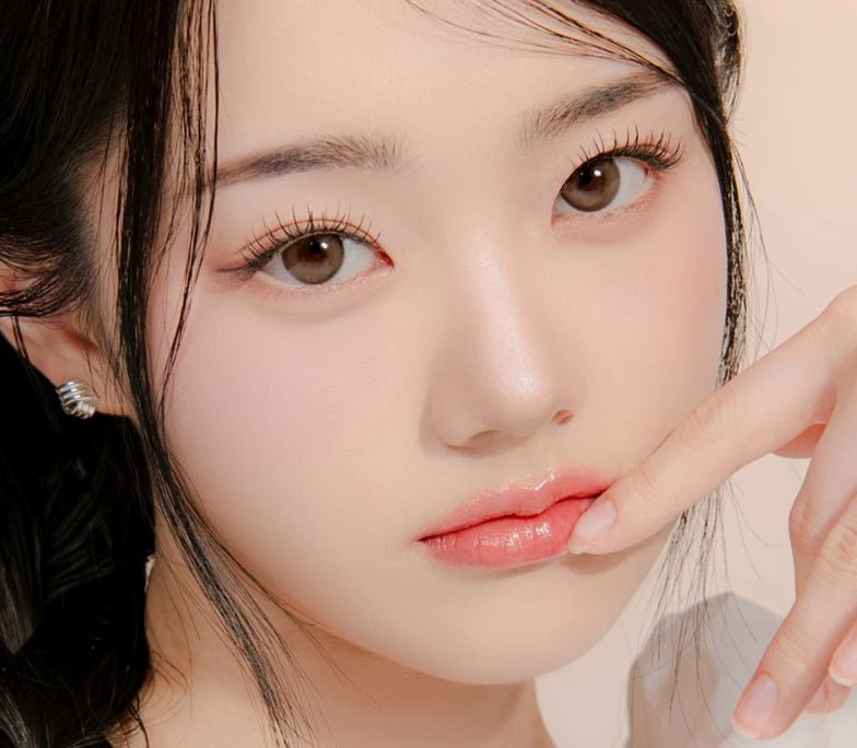 LensRang Sugar Cream Ash Brown colored contact lens, 13.6mm graphic diameter, Monthly wear