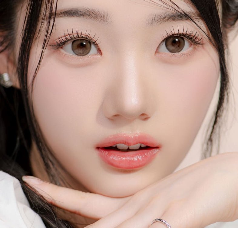 LensRang Sugar Cream Ash Brown colored contact lens, 13.6mm graphic diameter, Monthly wear