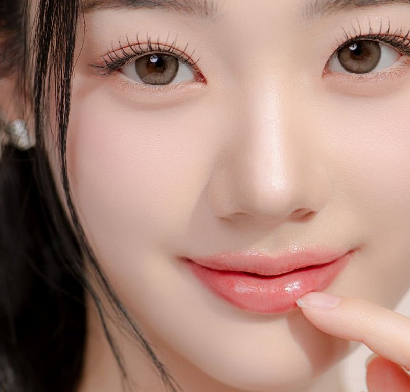 LensRang Sugar Cream Ash Brown colored contact lens, 13.6mm graphic diameter, Monthly wear