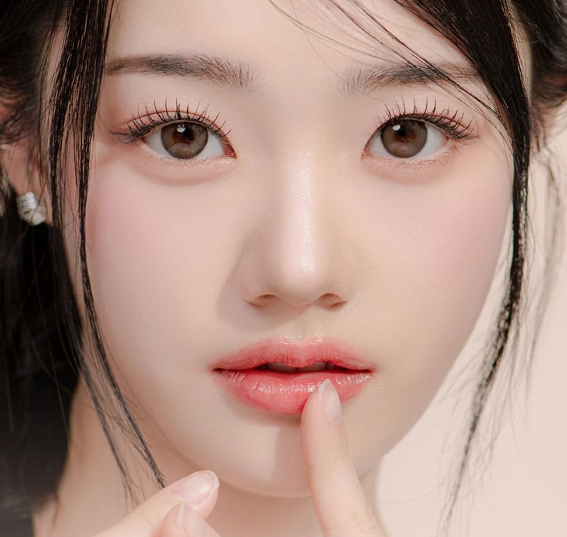 LensRang Sugar Cream Ash Brown colored contact lens, 13.6mm graphic diameter, Monthly wear