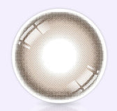 LensRang Sugar Cream Ash Choco colored contact lens, 13.6mm graphic diameter, Monthly wear