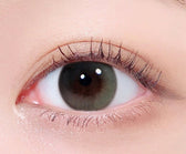 LensTown Daisy Dream Olive colored contact lens, 13.5mm graphic diameter, Monthly wear