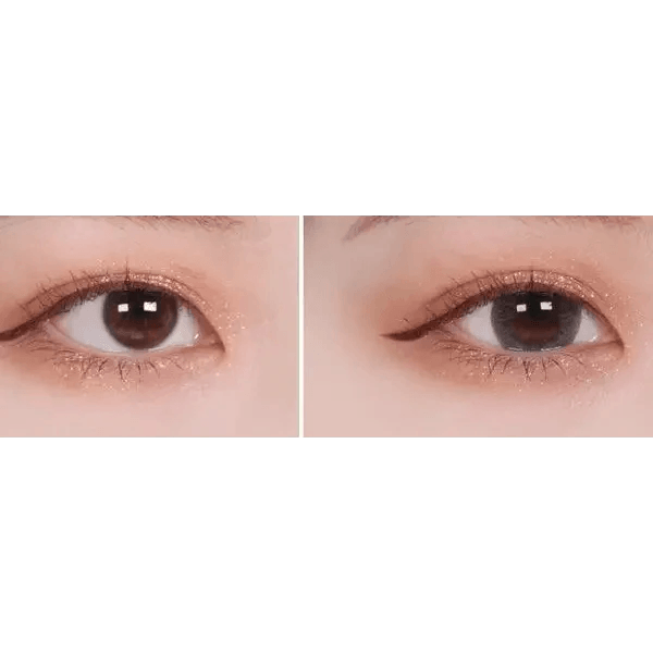 LensTown Davivi2 Gray — both eyes wearing the contact lenses