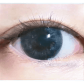 LensTown Davivi2 Gray — single-eye close-up showing the contact lens appearance