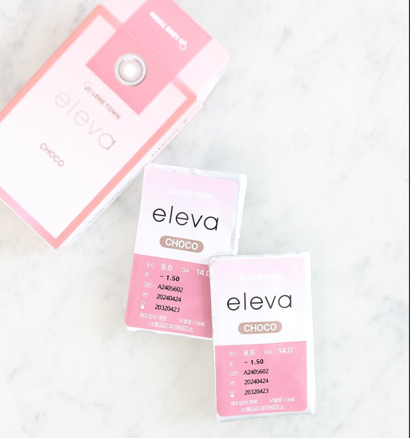 LensTown Eleva Choco colored contact lens, 13.2mm graphic diameter, Monthly wear