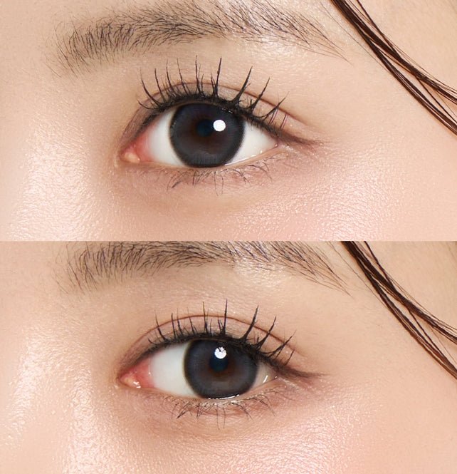 LensTown It's Me Grande Coco Gray colored contact lens, 13.8mm graphic diameter, Monthly wear
