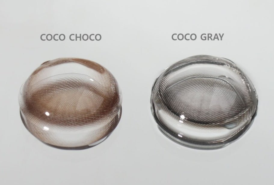 LensTown It's Me Grande Coco Gray colored contact lens, 13.8mm graphic diameter, Monthly wear