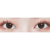 LensTown It's Natural Espresso — both eyes wearing the contact lenses