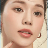 LensTown It's Natural Espresso — model portrait showing the contact lens look