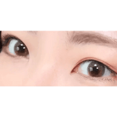 LensTown Kiralet Brown — both eyes wearing the contact lenses