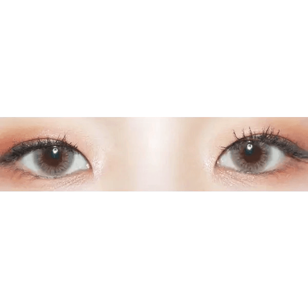 LensTown Kiralet Brown — both eyes wearing the contact lenses