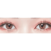 LensTown Lighly Lily Marry Brown (20p) — both eyes wearing the contact lenses