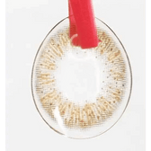 LensTown Lighly Lily Marry Brown (20p) — contact lens held with an applicator