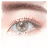 LensTown Lighly Rose Beige (30p) — single-eye close-up showing the contact lens appearance