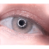 LensTown Lighly Rose Beige (30p) — single-eye close-up showing the contact lens appearance