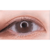 LensTown Minuet Choco — single-eye close-up showing the contact lens appearance