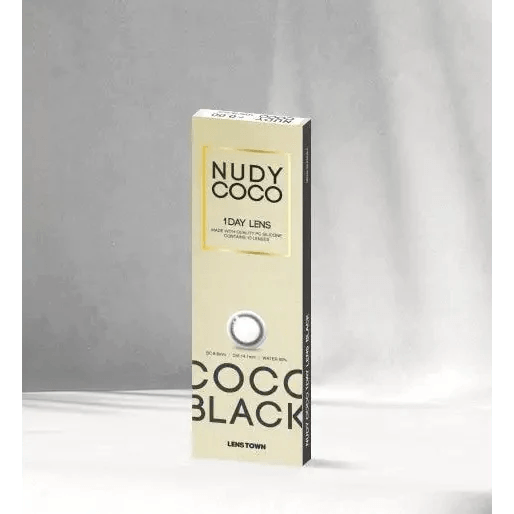 LensTown Nudy Coco Black (10p) — contact lens packaging