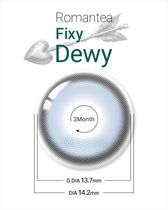 LensTown Romantea Fixy Dewy Tear Blue 3 Months (2p)