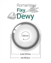 LensTown Romantea Fixy Dewy Tear Gray 3 Months (2p)
