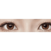 LensVery Anello No.1 Brown — both eyes wearing the contact lenses