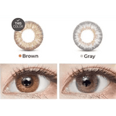 LensVery Anello No.1 Brown — contact lens appearance comparison