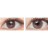 LensVery Anello No.1 Gray — both eyes wearing the contact lenses