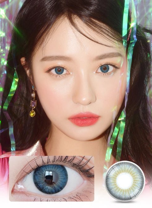 LensVery Blendy Blue colored contact lens, 13.5mm graphic diameter, 3-6 Months wear
