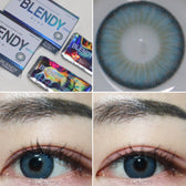 LensVery Blendy Blue — contact lens product information graphic