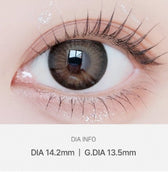 LensVery Blendy Brown — contact lens product information graphic
