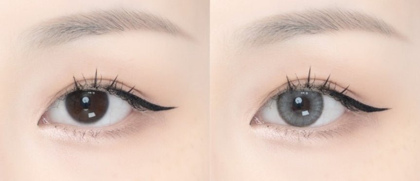 LensVery Blurry Dusty Gray colored contact lens, 13.3mm graphic diameter, Monthly wear