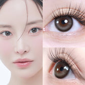 LensVery Butterflos Gray colored contact lens, 12.8mm graphic diameter, Monthly wear