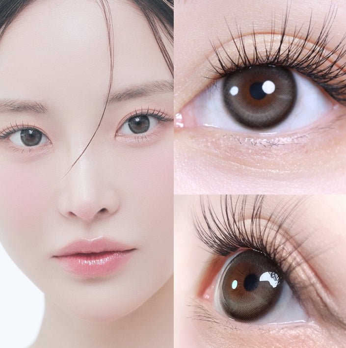 LensVery Butterflos Gray colored contact lens, 12.8mm graphic diameter, Monthly wear