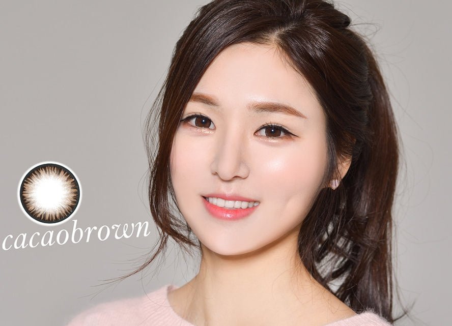 LensVery Cacao Brown colored contact lens, 13.5mm graphic diameter, 3-6 Months wear