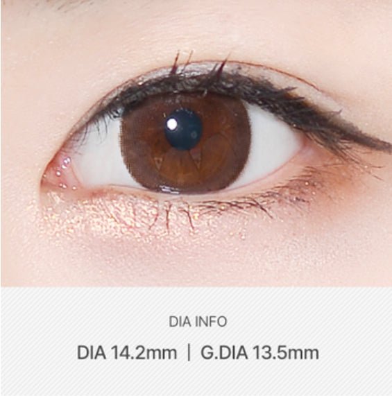 LensVery Cacao Brown colored contact lens, 13.5mm graphic diameter, 3-6 Months wear